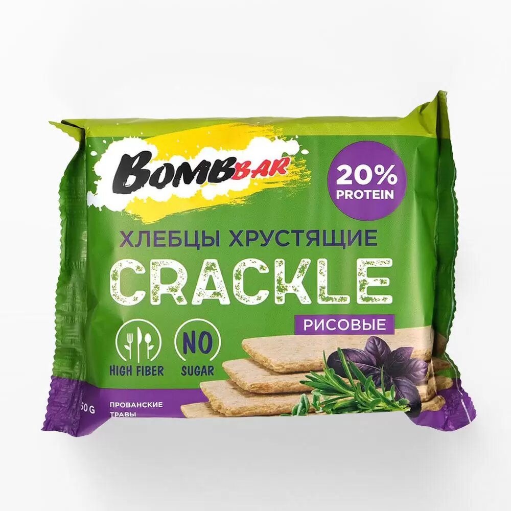 Хлебцы рисовые Бомбар (BombBar) прованские травы 60 г