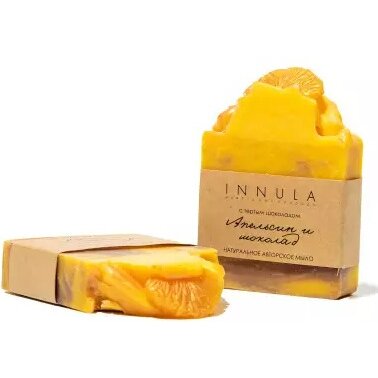 Мыло INNULA Апельсин и шоколад натуральное ручной работы для тела 85 г
