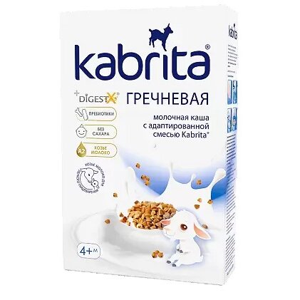 Каша Kabrita 4+ мес на козьем молоке гречневая 180 г
