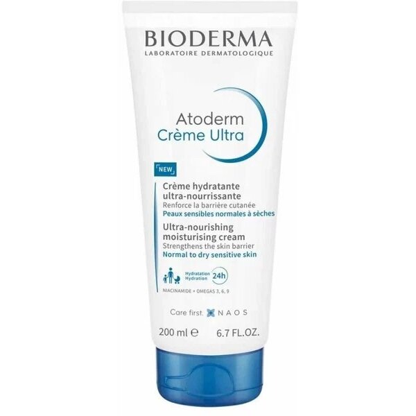 Крем Bioderma Atoderm Ultra для сухой и чувствительной кожи туба без помпы 200 мл