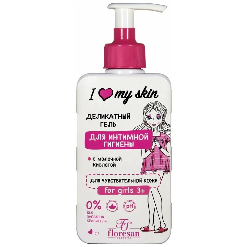 Гель деликатный для интимной гигиены Floresan I love my skin 250 мл Ф-490