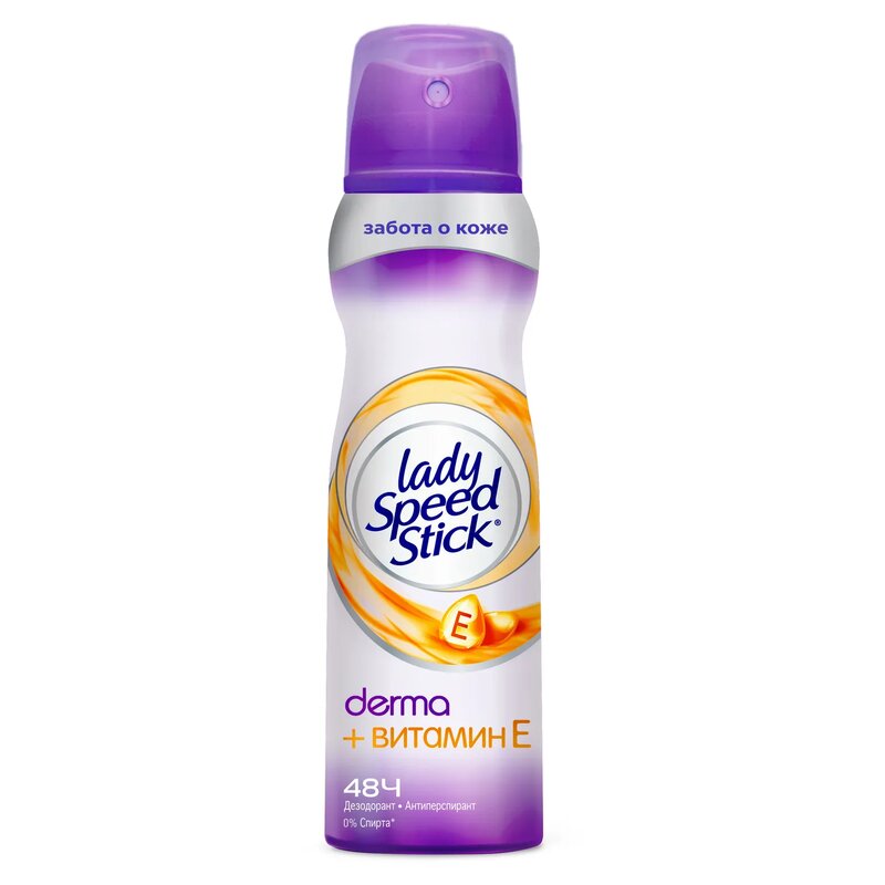 Дезодорант-спрей Lady speed stick derma+Витамин Е 150 мл