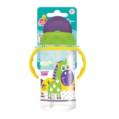 Поильник Лабби (Lubby) с трубочкой русские мотивы 240 мл арт. 15759/144/12