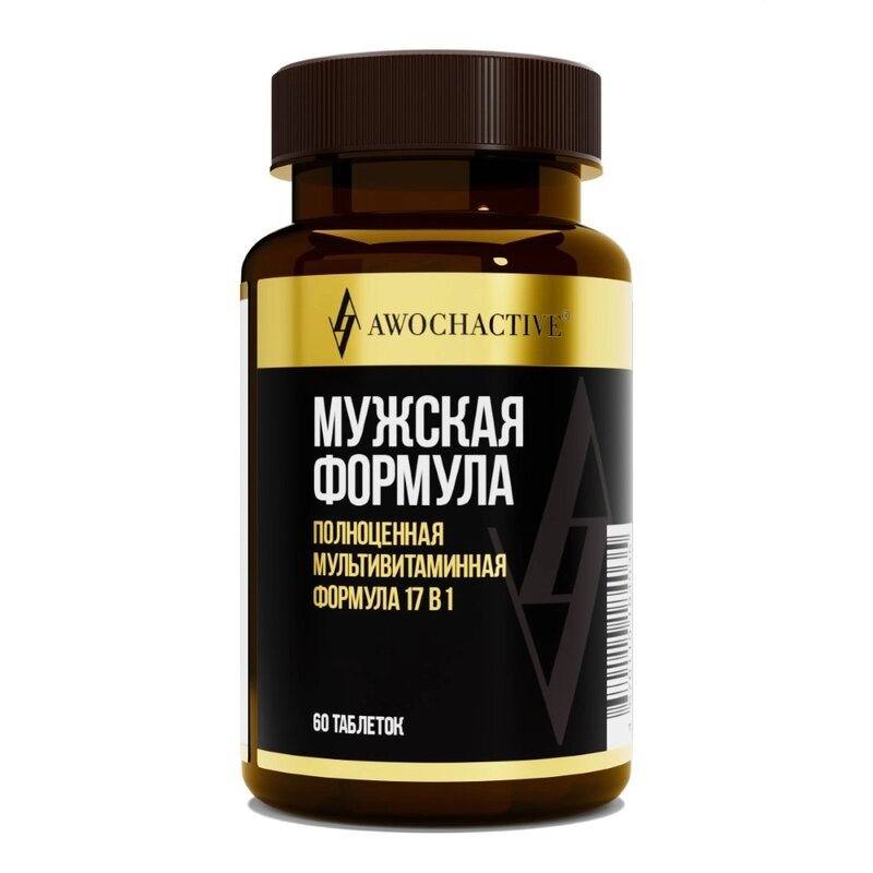 Витаминно-минеральный комплекс Awochactive Mens formula для мужчин таблетки 60 шт.