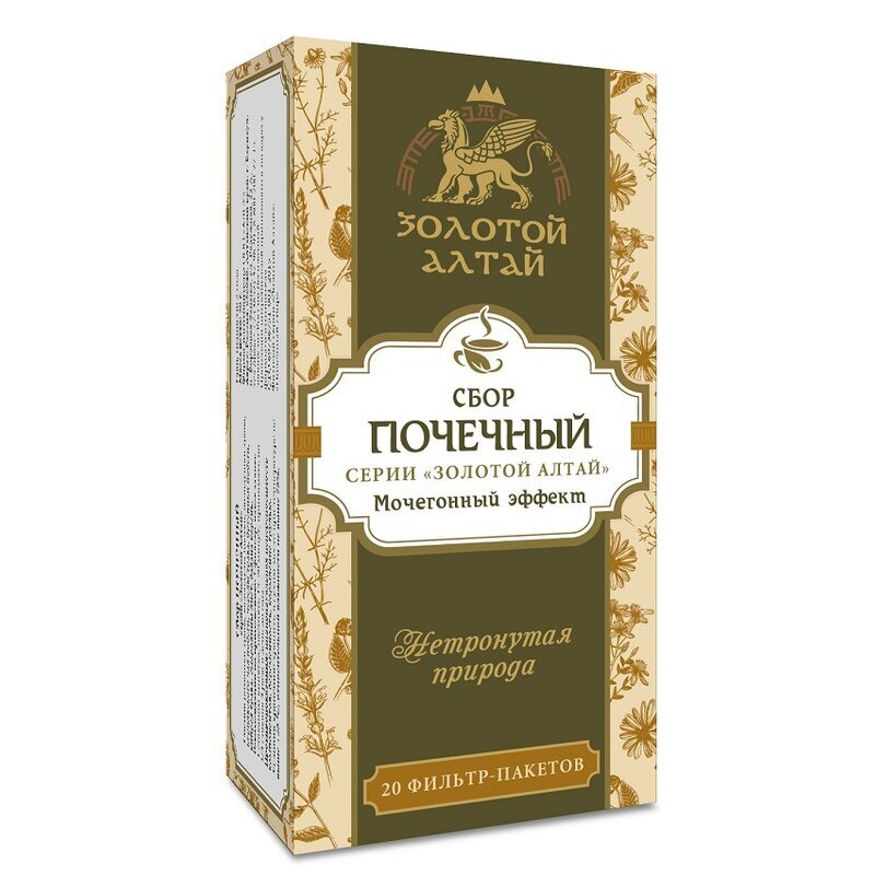 Почечный сбор Золотой Алтай фильтр-пакеты 1,5 г 20 шт.