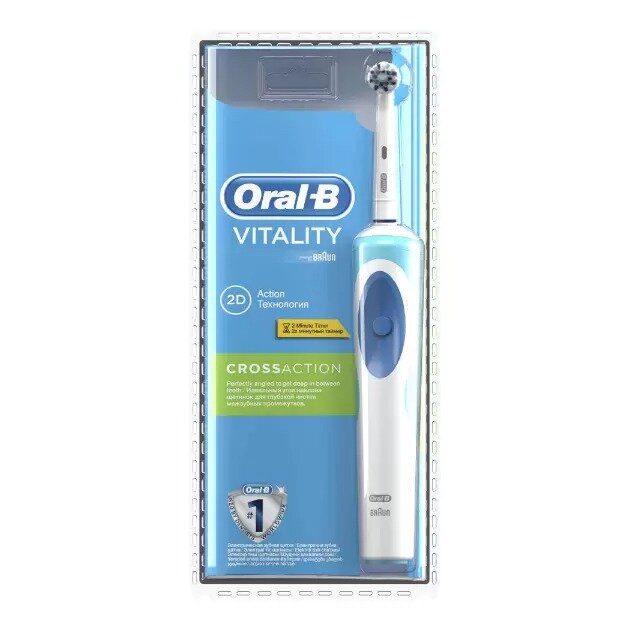 Электрическая зубная щетка Oral-B Vitality Cross Action Precision Clean (тип 3709) 1 шт.