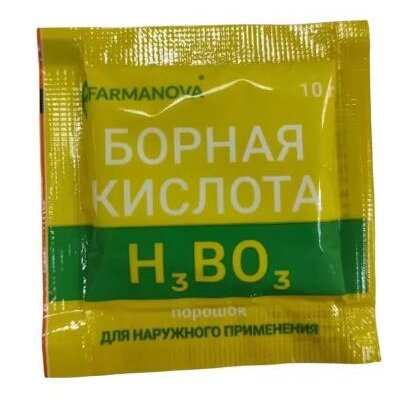 Борная кислота FARMANOVA порошок 10 г