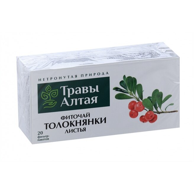 Толокнянки листья Алтай фильтр-пакеты 1,5 г 20 шт.