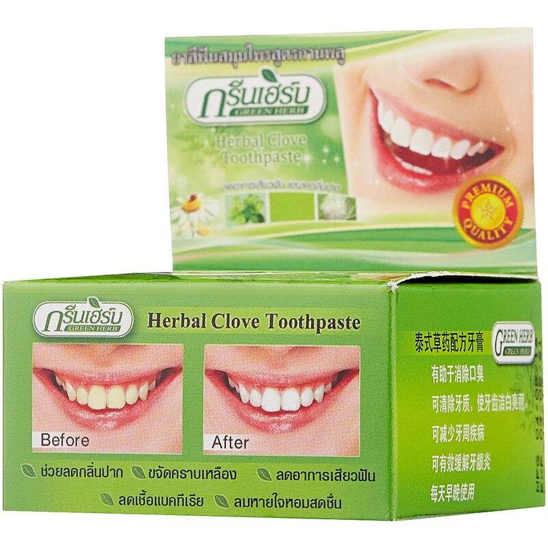 Зубная паста Green Herb toothpaste растительная 25 г