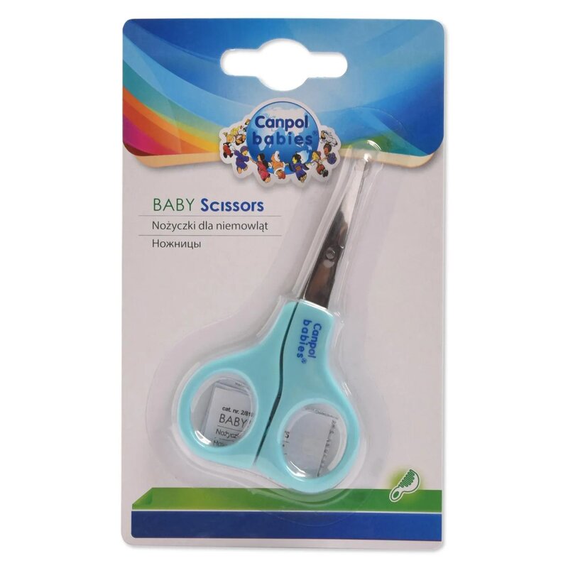 Ножницы Canpol 0+ голубой