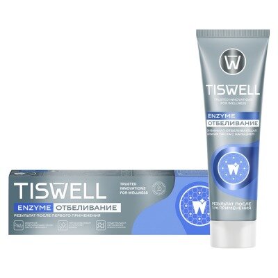 Зубная паста Tiswell отбеливающая энзимная 110 г