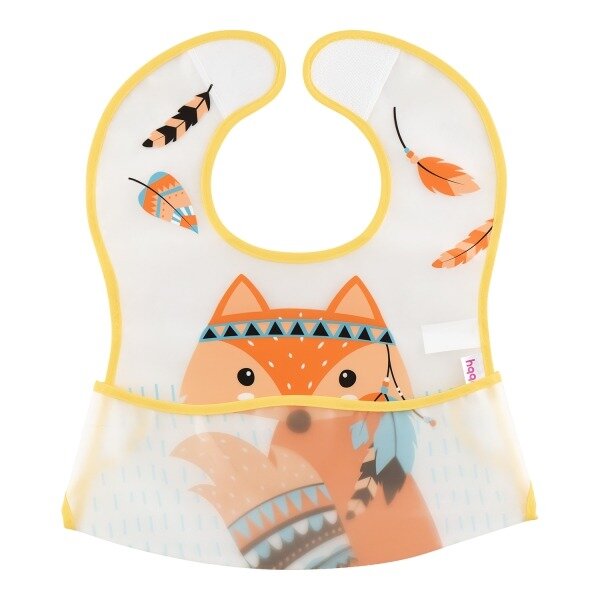 Фартук нагрудный Лабби (Lubby) на липучке с карманом от 6 мес арт. 14075