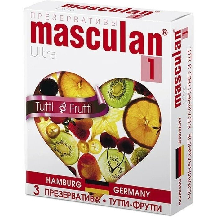 Презервативы тутти-фрутти Tutti-Frutti Masculan/Маскулан 3 шт.