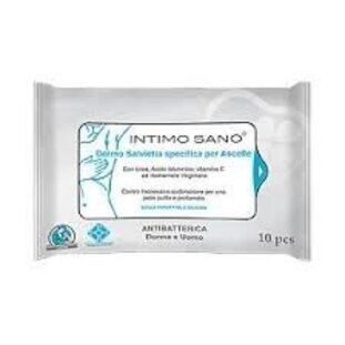 Салфетки влажные Intimo sano для подмышечных впадин от пота и запаха 10 шт.