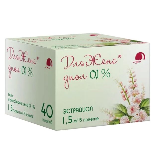 ДляЖенс диол гель трансдермальный 0,1% пакеты 1,5 г 40 шт.