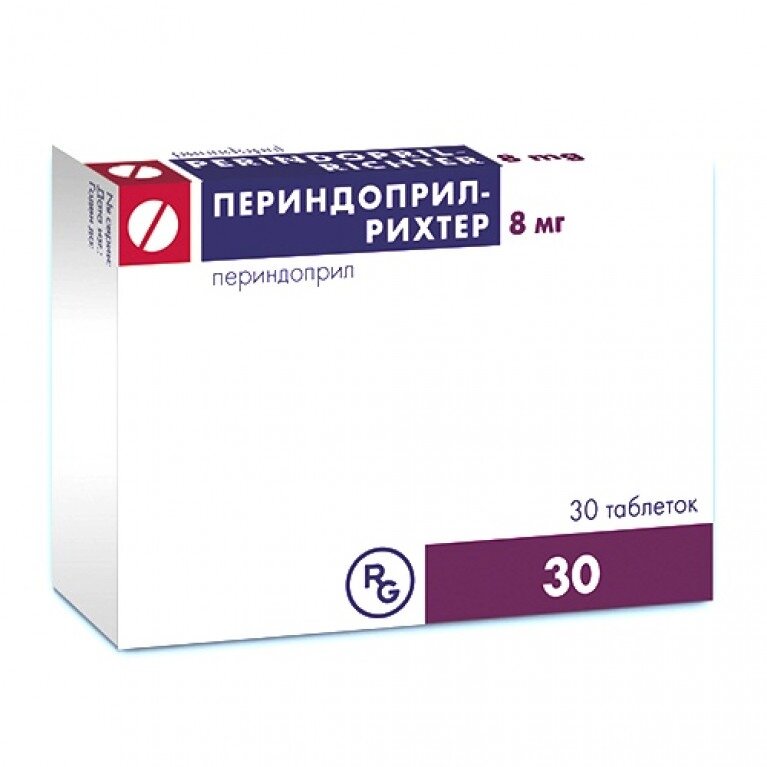 Периндоприл-Рихтер таблетки 8 мг 30 шт.