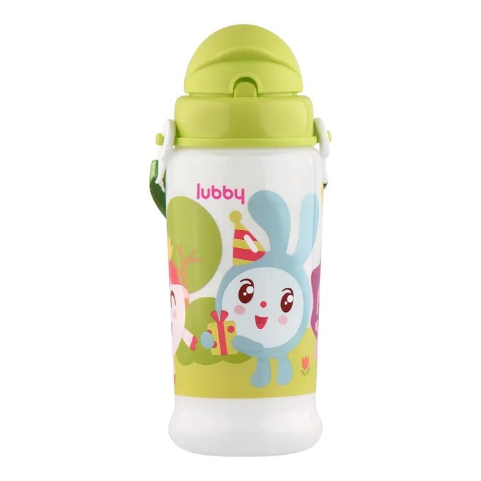 Поильник в комплекте с трубочкой Лабби (Lubby) Малышарики от 6мес (20911) 360 мл