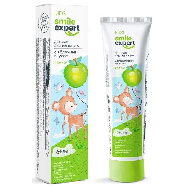 Зубная паста Смайл Эксперт (Smile Expert) детская Яблоко от 6 лет 50 мл