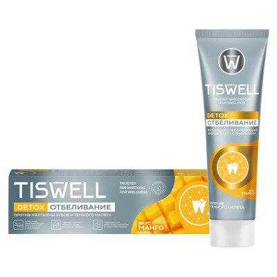 Зубная паста Tiswell отбеливающая энзимная со вкусом манго 110 г