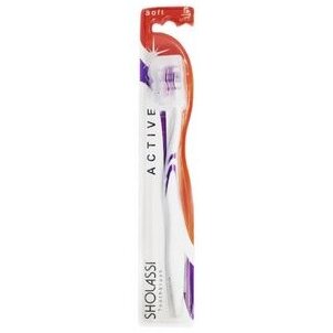 Зубная щетка Sholassi Thoothbrush Active Soft для взрослых цвет в ассортименте 1 шт.