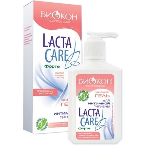 Lacta care forte жидкий гель для интимной гигиены с молочной кислотой 290 г 1 шт.