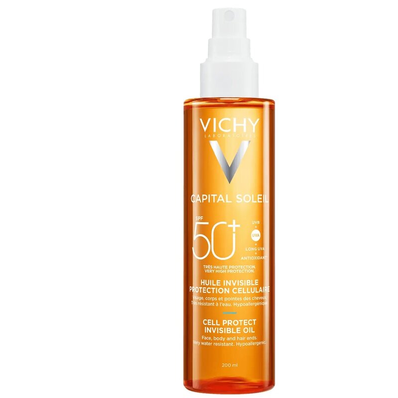 Масло солнцезащитное Виши (Vichy) Capital Soleil увлажняющее SPF 50 200 мл