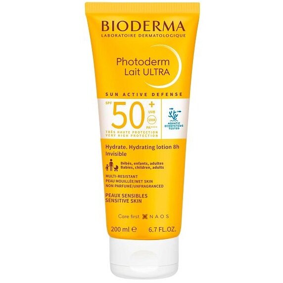 Молочко солнцезащитное Bioderma Photoderm Ultra для чувствительной кожи SPF50+ 200 мл