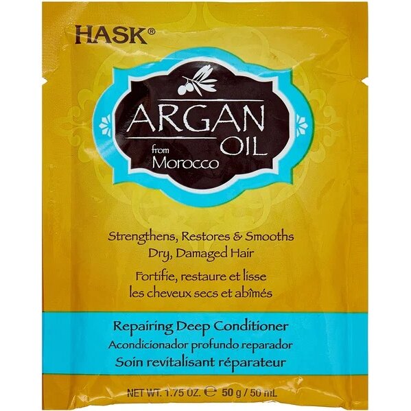 Маска для волос Hask для восстановления интенсивная с аргановым маслом 50 мл
