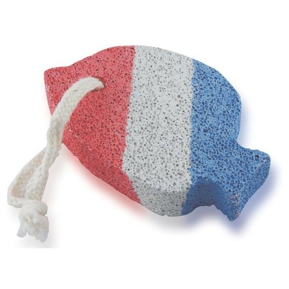 Пемза Ellis cosmetic RF 068 рыбка цветная с веревкой