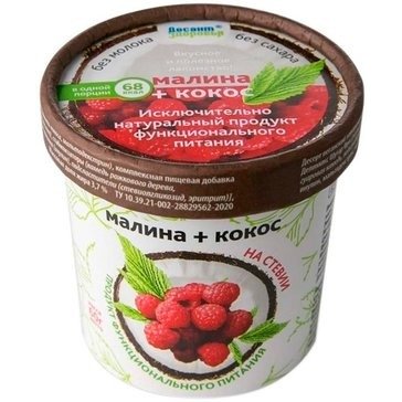 Биомороженое Десант здоровья десерт веганский Кокос/малина 60 г