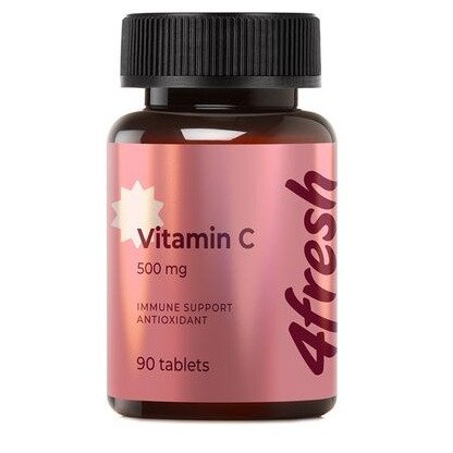Витамин С+Аскорбат натрия 4Fresh/4Фреш таблетки 500 мг 90 шт.