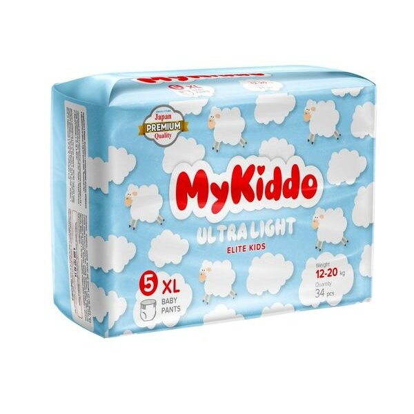 Подгузники-трусики для детей ультратонкие Elite Kids MyKiddo 12-20 кг 34 шт. р.XL
