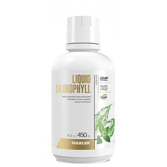 Liquid Chlorophyll вкус мяты Maxler бутылка 450 мл