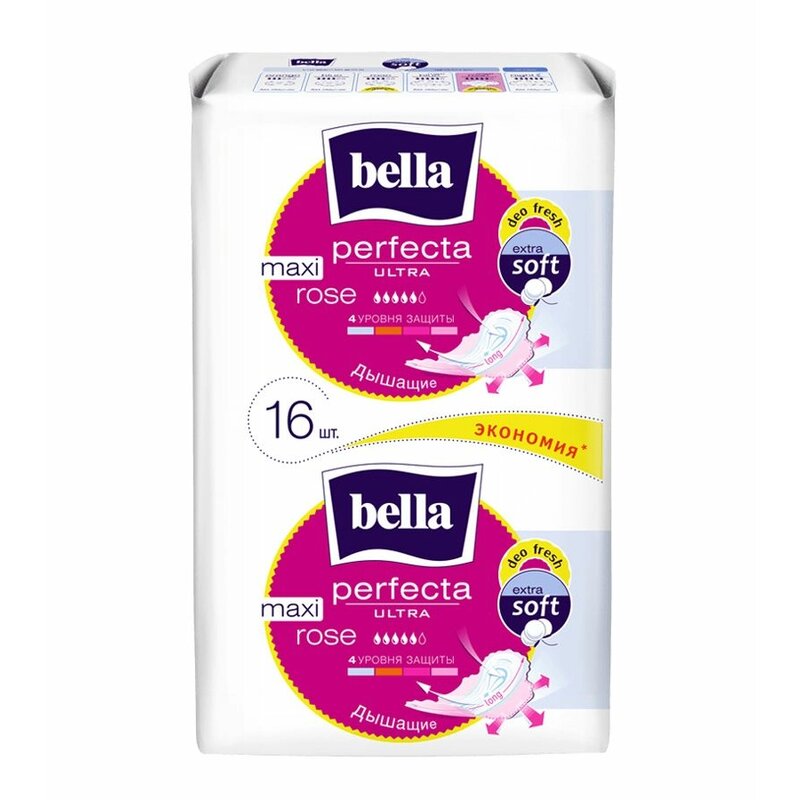 Прокладки Bella perfecta ultra maxi rose deo fresh 16 шт.