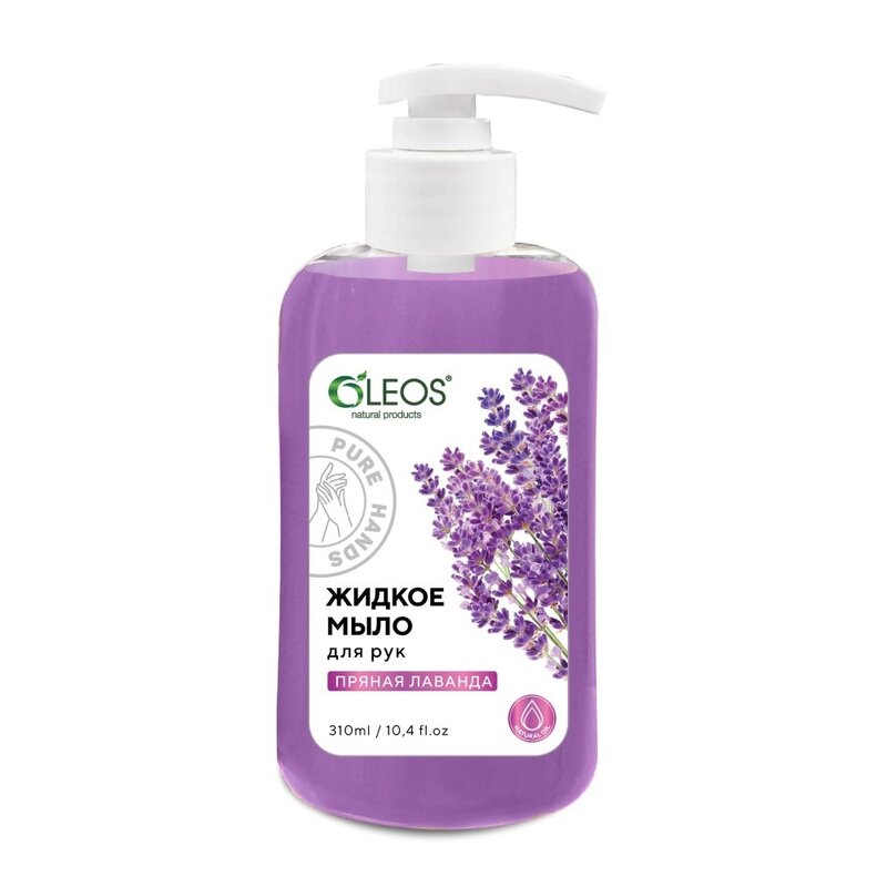 Олеос мыло жидкое для рук пряная лаванда 320 мл