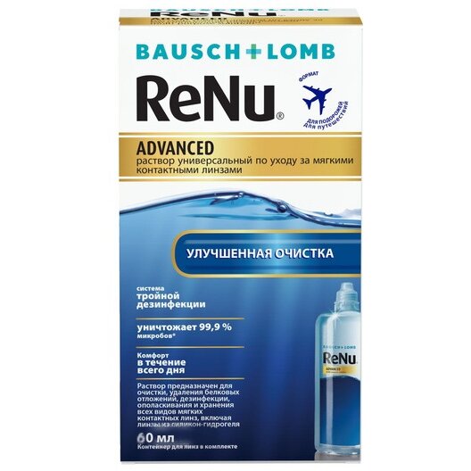 Раствор для линз ReNu Advanced универсальный 60 мл
