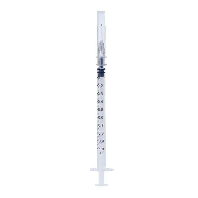 Шприц инсулиновый 3-х компонентный 1 мл с иглой 27g 0,4х12 мм 1 шт.