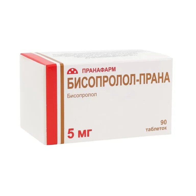 Бисопролол-Прана таблетки 5 мг 90 шт.