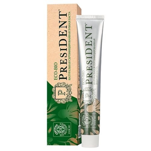 Зубная паста President Eco-Bio 75 мл