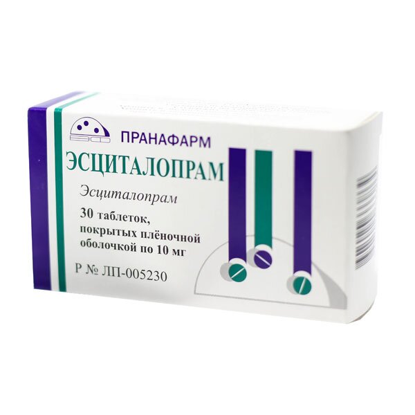 Эсциталопрам-Прана таблетки 10 мг 30 шт.