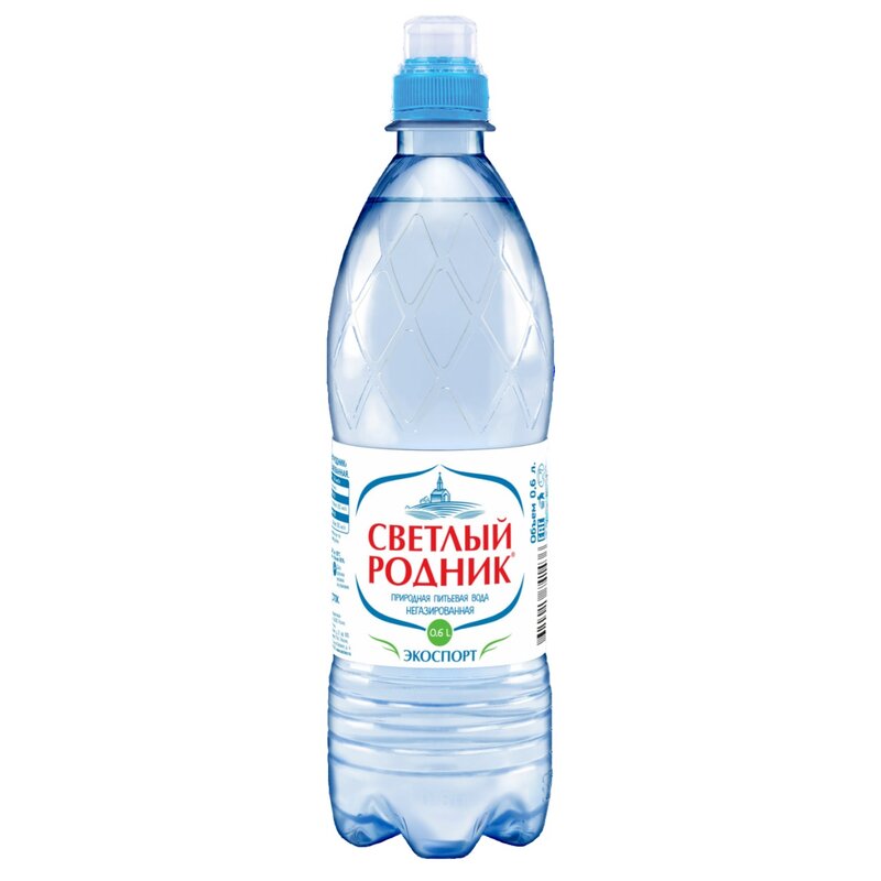 Вода Светлый родник питьевая негазированная спорт 0,5 л