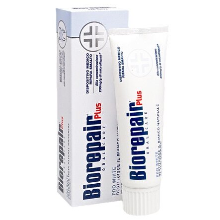 Зубная паста Biorepair Plus Pro White отбеливающая 75 мл
