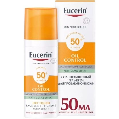 Гель-крем солнцезащитный Eucerin Sensitive Protect SPF 50+ для проблемной кожи