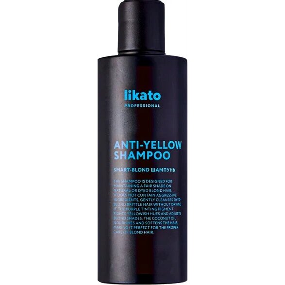 Шампунь Likato Professional Smart-Blond для придания холодного оттенка светлым волосам Anti-Yellow 250 мл