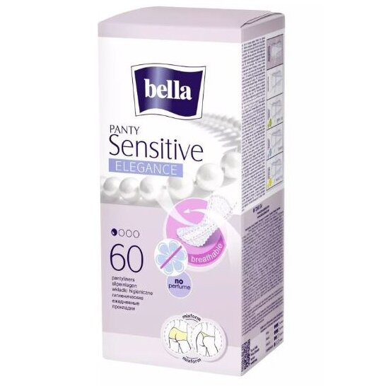 Прокладки ежедневные Bella Panty Sensitive Elegance 60 шт.
