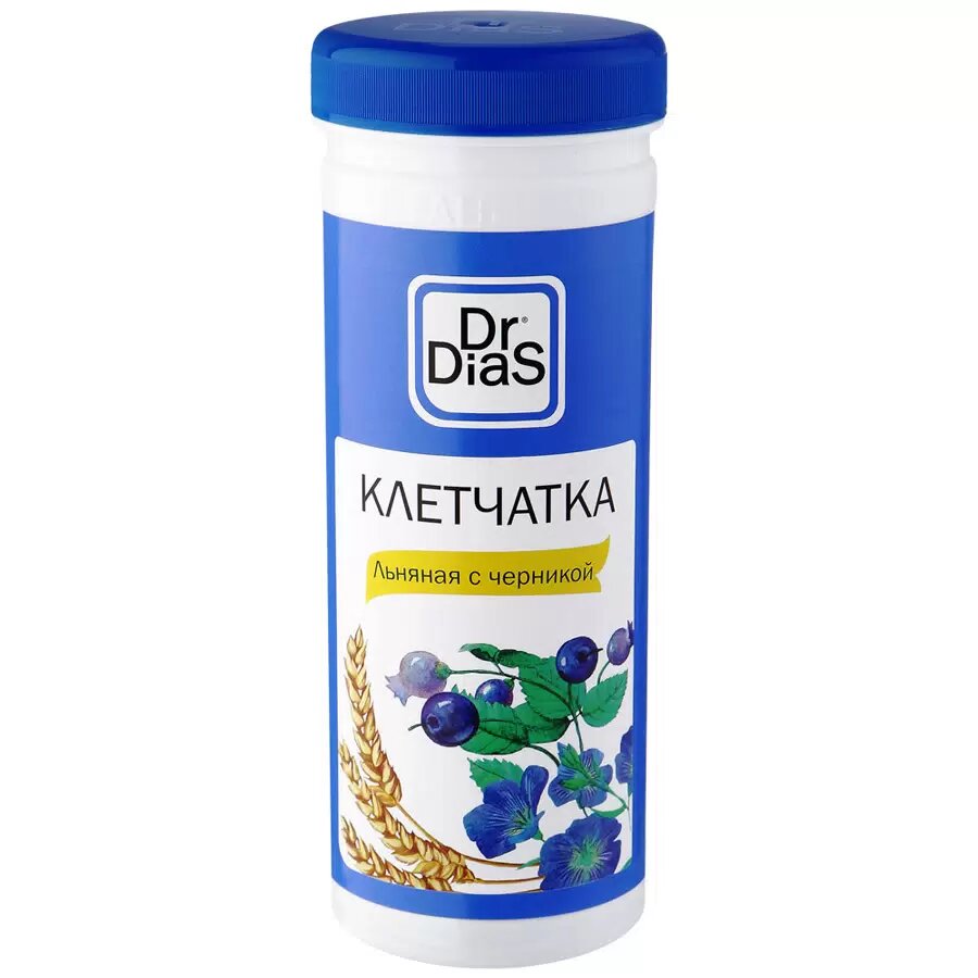 Dr.dias клетчатка 170г льняная с черникой