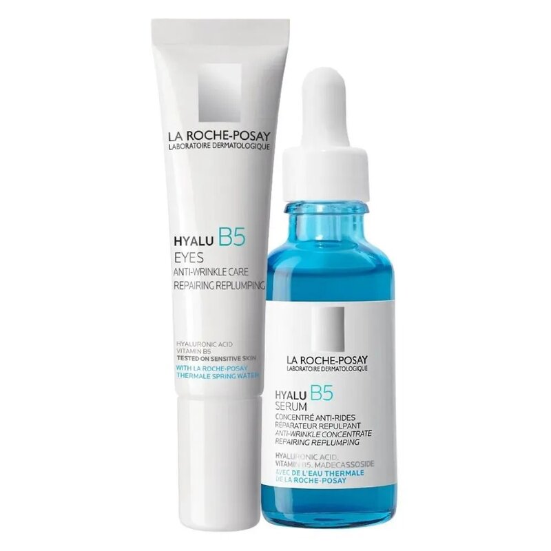 La Roche-Posay набор Hyalu B5: Сыворотка для лица 30 мл + Крем-уход для кожи вокруг глаз 15 мл