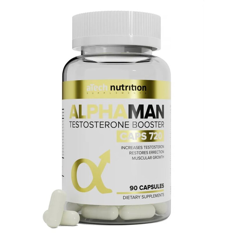 Средство для повышения тестостерона aTech nutrition Alphaman капсулы 90 шт.
