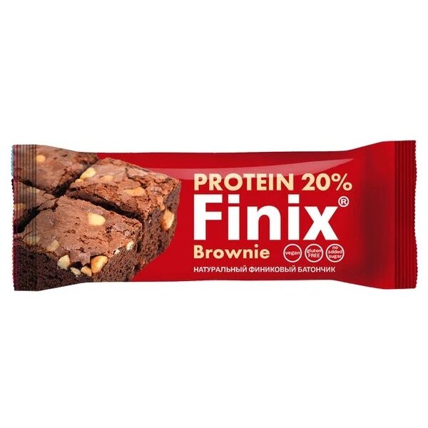 Батончик Finix протеиновый брауни финиковый арахис/какао 30 г