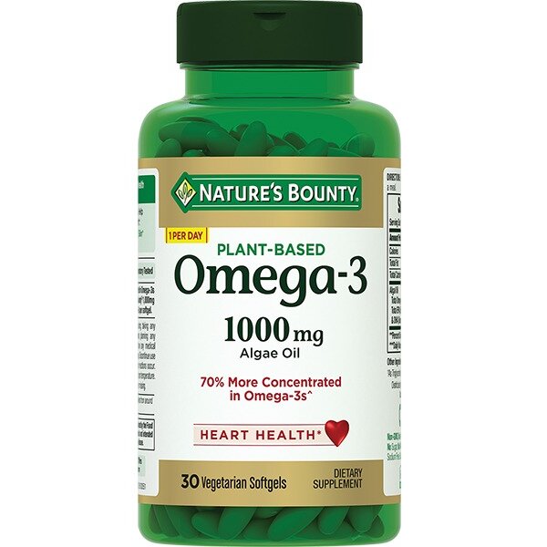 Омега-3 Nature's Bounty из морских водорослей капсулы 30 шт.